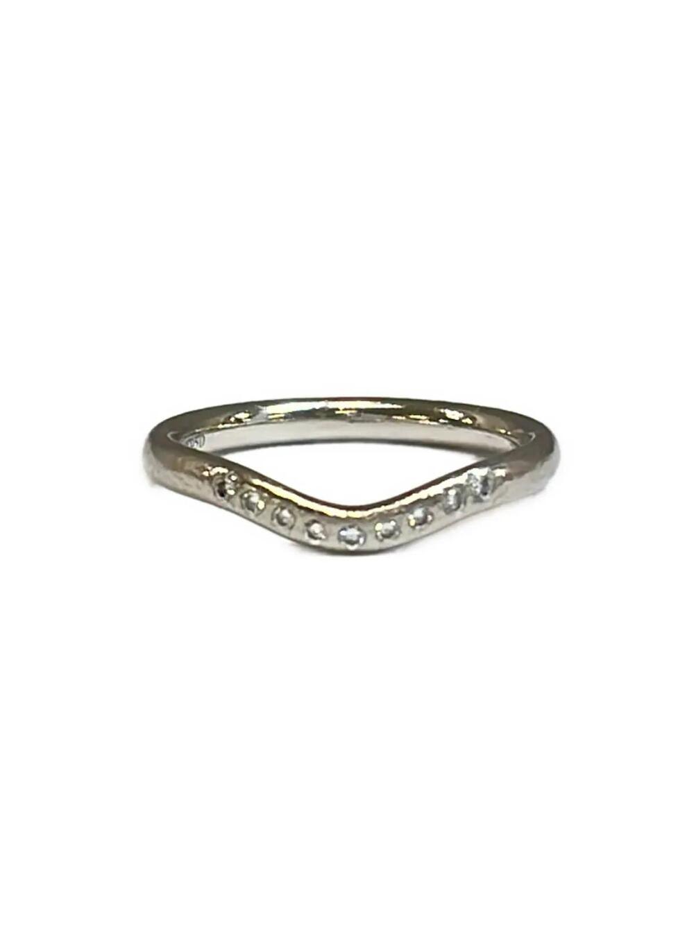 Tiffany&Co. Curved Band Ring Diamond #4 #373952T79B